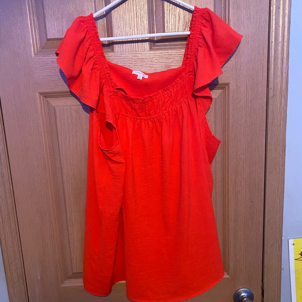 Orange boutique top